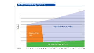 Straßenbeleuchtung LED Licht Contracting Kosten Sparen Energie Laterne